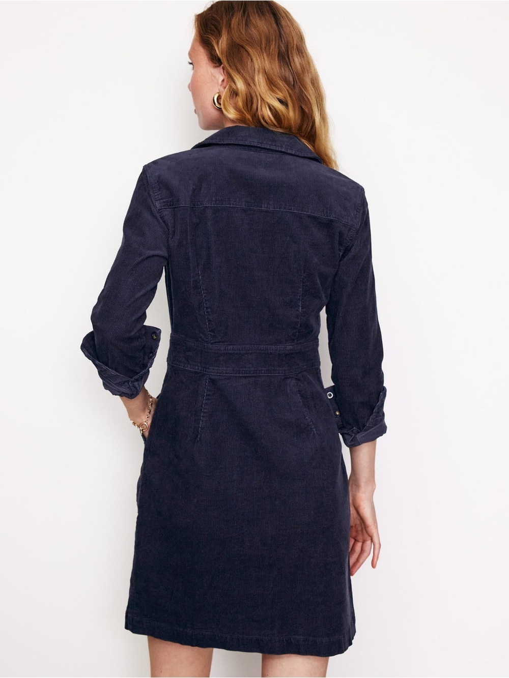 Boden Flora Cord Shirt Dress - Picture 9 of 9